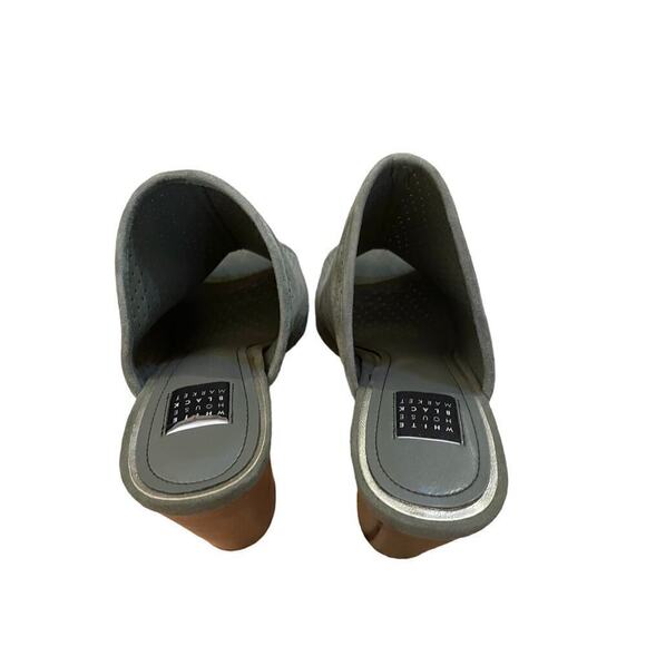 White House Black Market Mule Style Heel. Mckenna Military Green. womens 6.5 - Picture 3 of 8